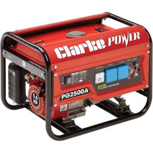 Clarke PG2500A EURO5 2.2kVA 230V Open Frame Petrol Generator