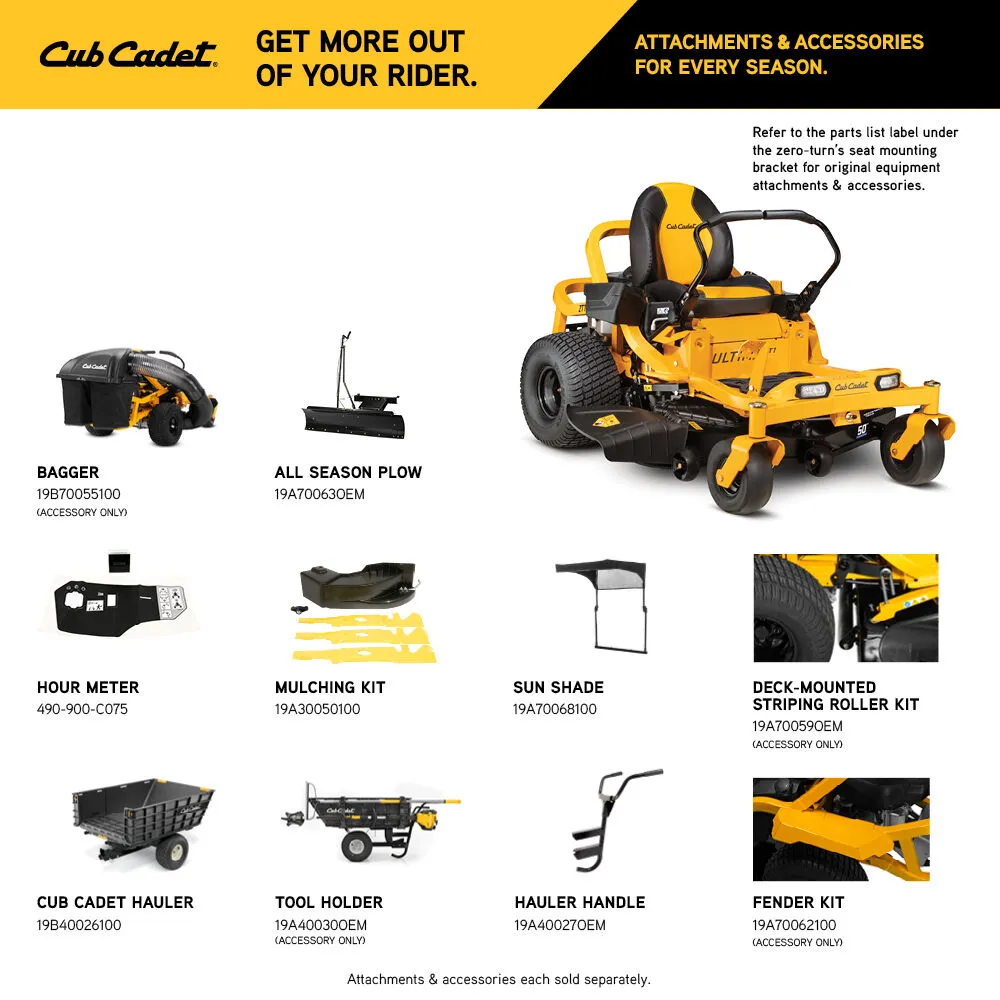 Cub Cadet Ultima ZT1 50 Inch Zero Turn Mower with 23 HP Kawasaki Engine - Image 4