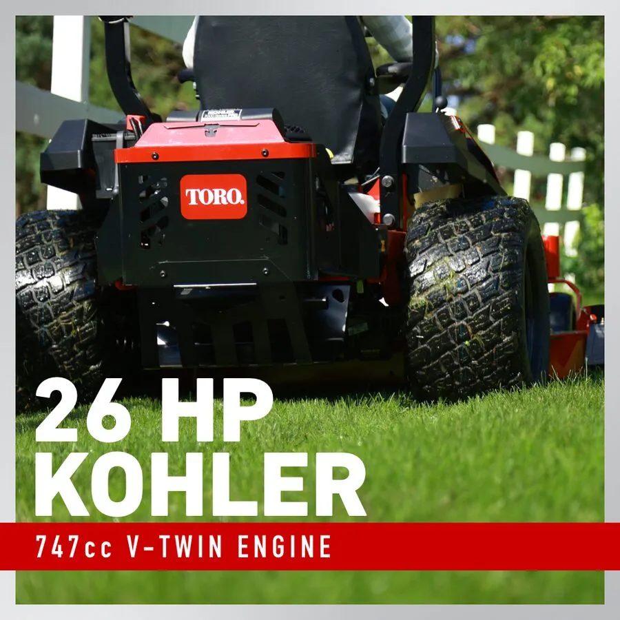 Toro Titan Max 60 Inch IronForged Deck 26HP V-Twin Gas Dual Hydrostatic Zero Turn Riding Mower - Image 3