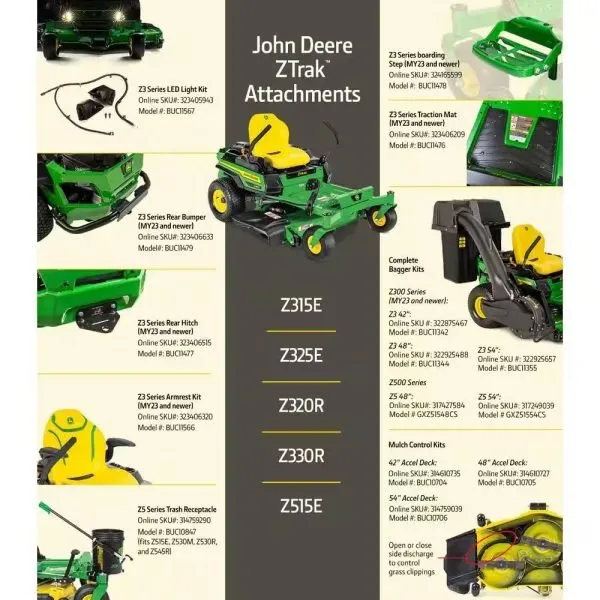 John Deere Z315E 42-Inch 20 HP Gas Dual Hydrostatic Zero-Turn Riding Mower - Image 10